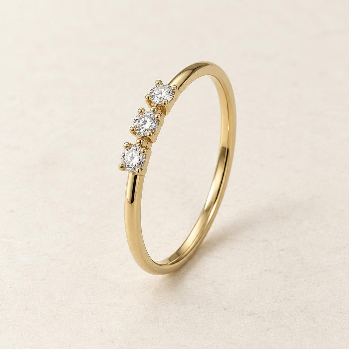 Bague Étincelle — Trilogie Sertie